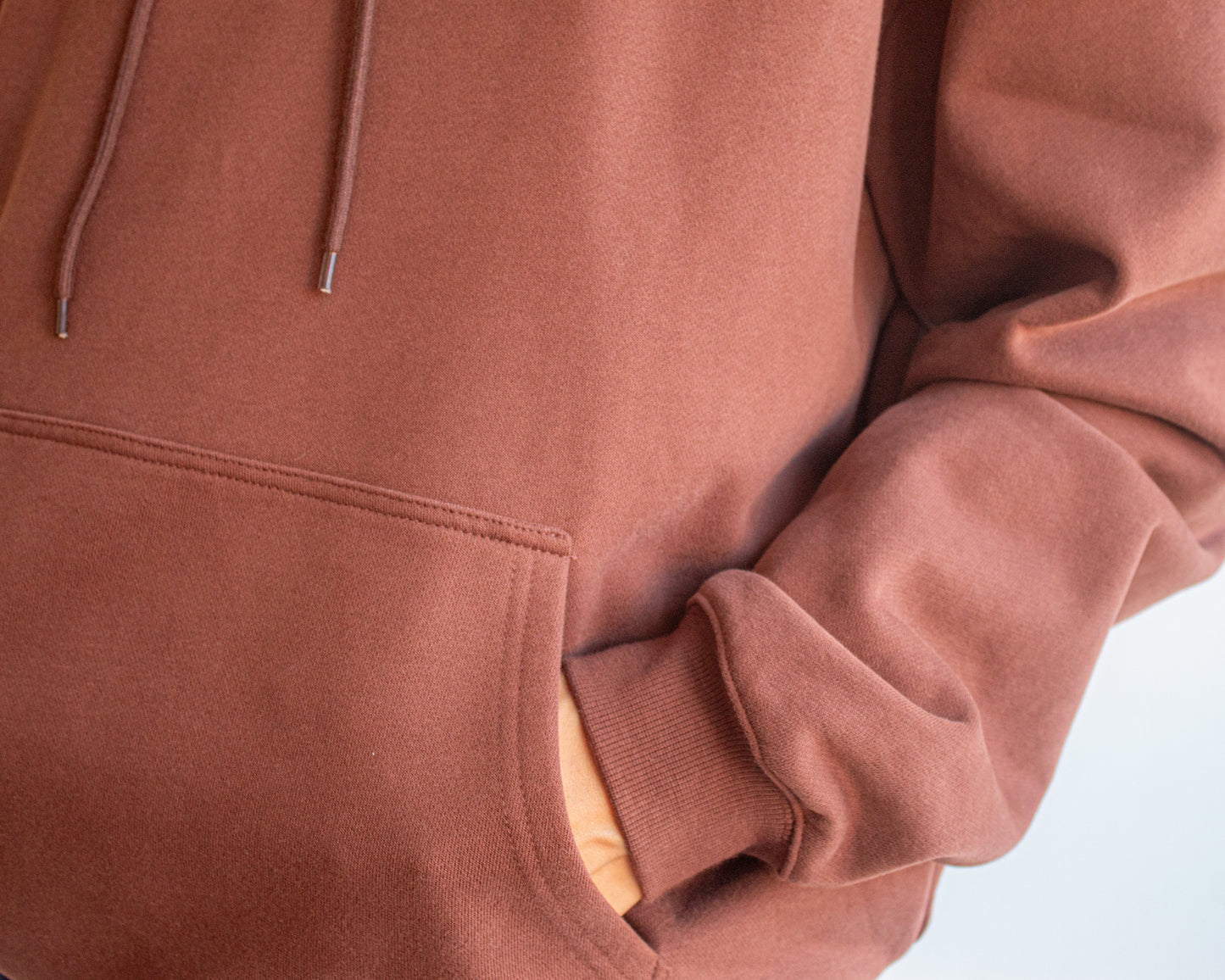 Wholesome Propaganda Brown Logotype Hoodie