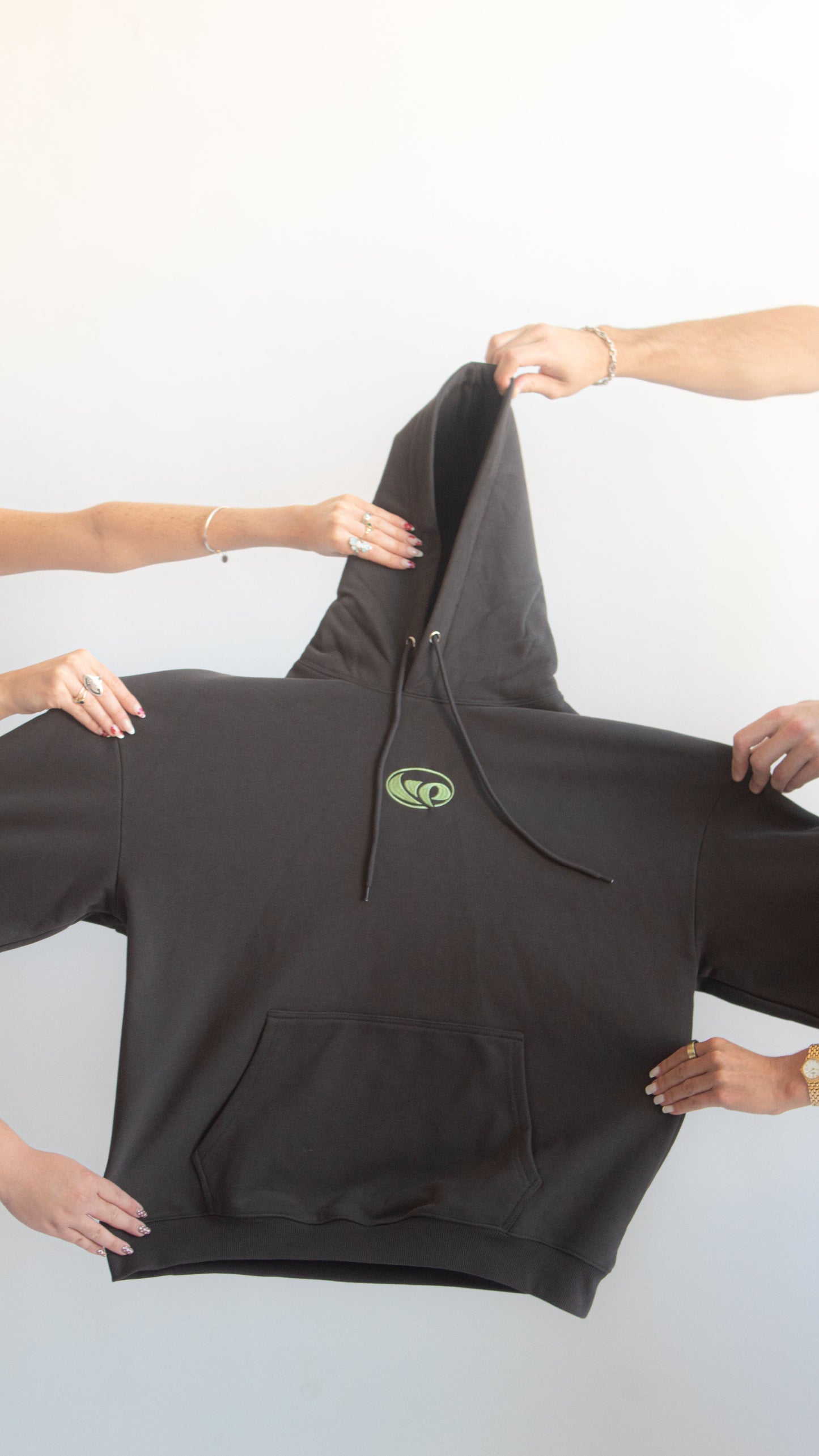 Wholesome Propaganda Grey Graphic Hoodie