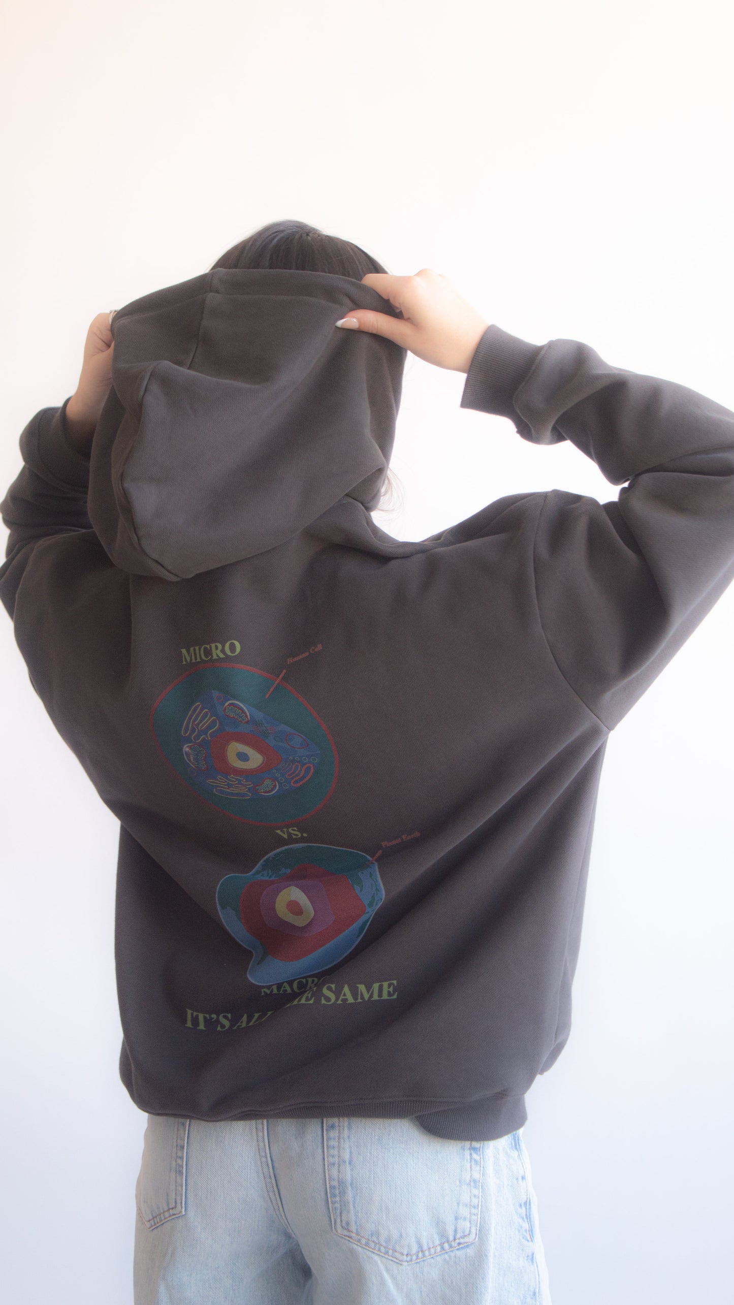 Wholesome Propaganda Grey Graphic Hoodie